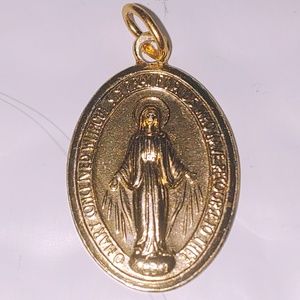 Italian 14K Gold Mary Miraculous Metal